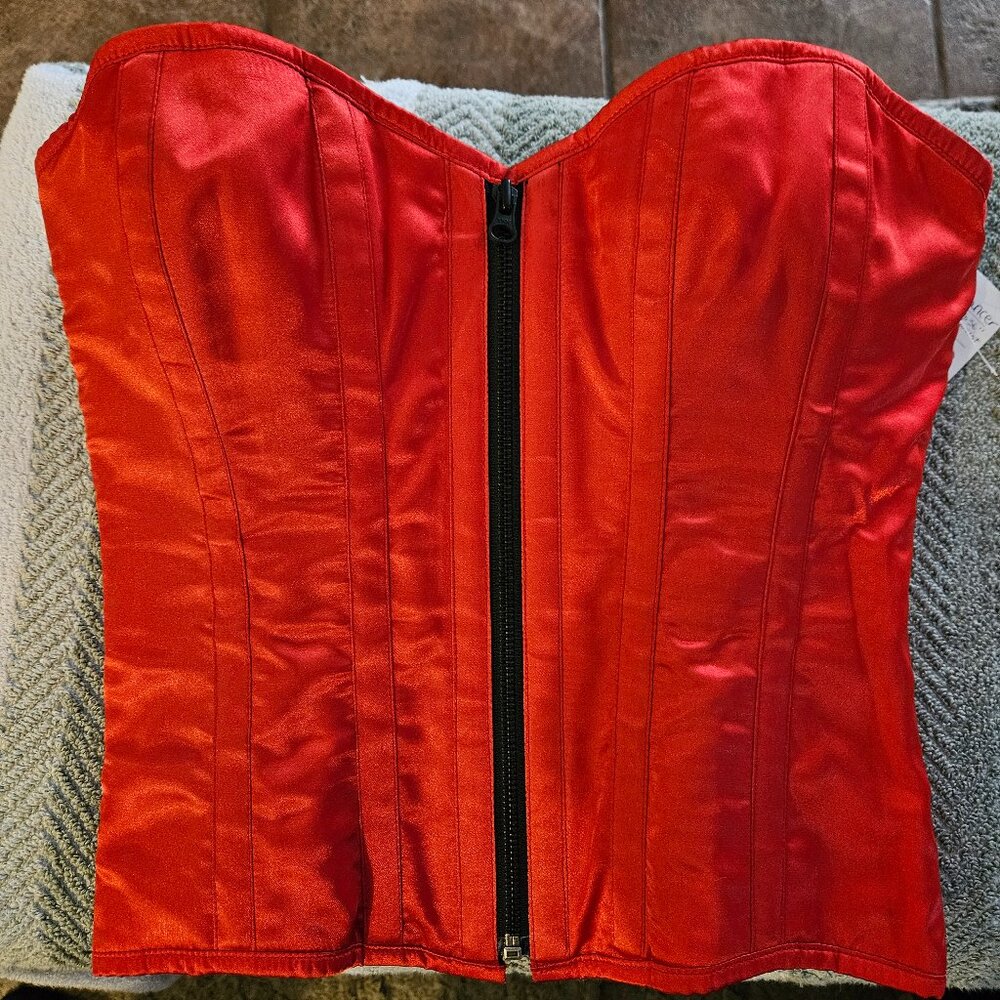 NWT XL/30" Tiny Dancer TIGHT LACING STEEL BONED CORSET HANDMADE USA